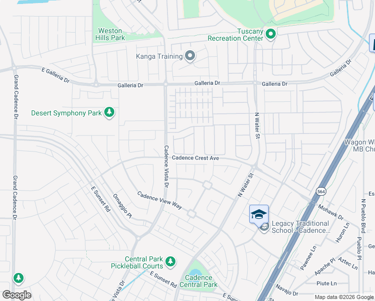 map of restaurants, bars, coffee shops, grocery stores, and more near 680 Sunray Park Street in Henderson