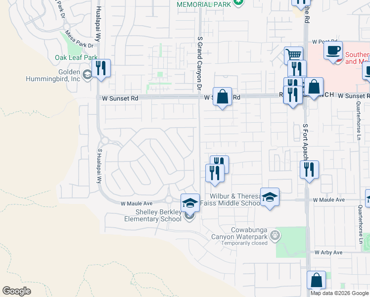 map of restaurants, bars, coffee shops, grocery stores, and more near 6703 Titanium Crest Street in Las Vegas