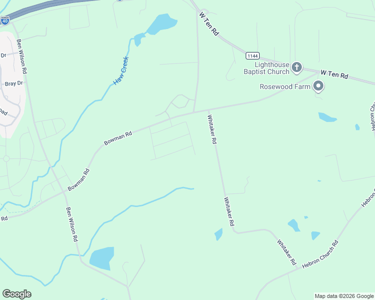 map of restaurants, bars, coffee shops, grocery stores, and more near 1209 Whitaker Road in Mebane