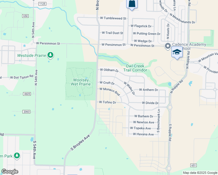 map of restaurants, bars, coffee shops, grocery stores, and more near 4829 West Croft Drive in Fayetteville