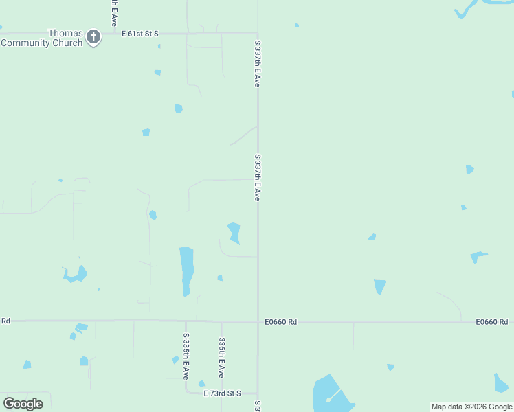 map of restaurants, bars, coffee shops, grocery stores, and more near 6868 South 337th East Avenue in Broken Arrow