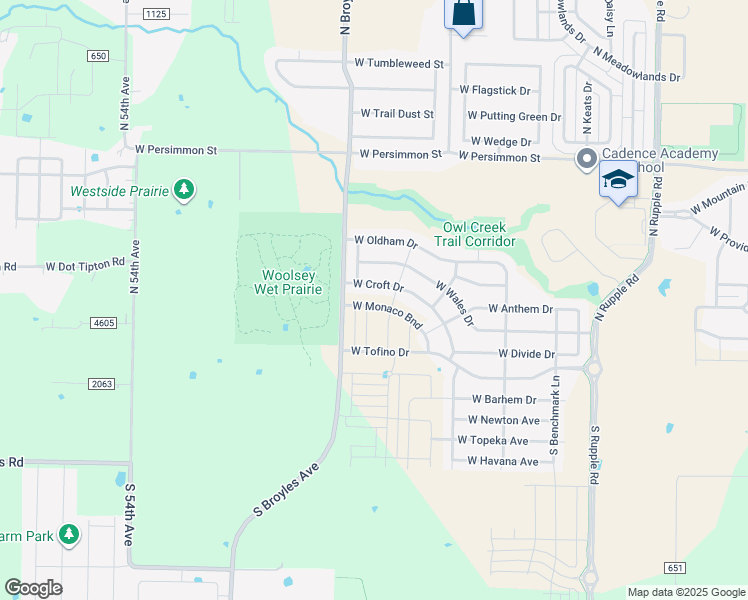 map of restaurants, bars, coffee shops, grocery stores, and more near 4829 West Croft Drive in Fayetteville