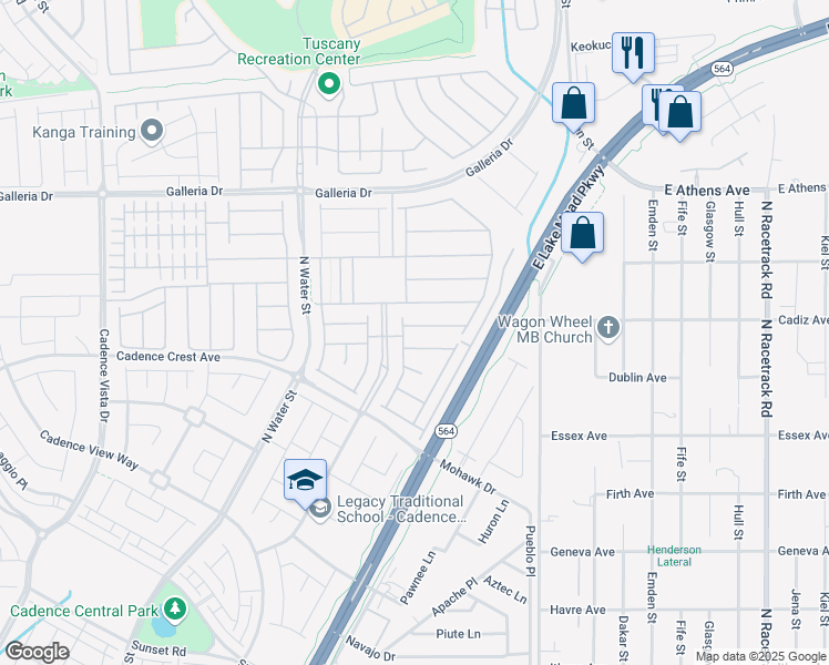 map of restaurants, bars, coffee shops, grocery stores, and more near 473 Harvest Rain Avenue in Henderson