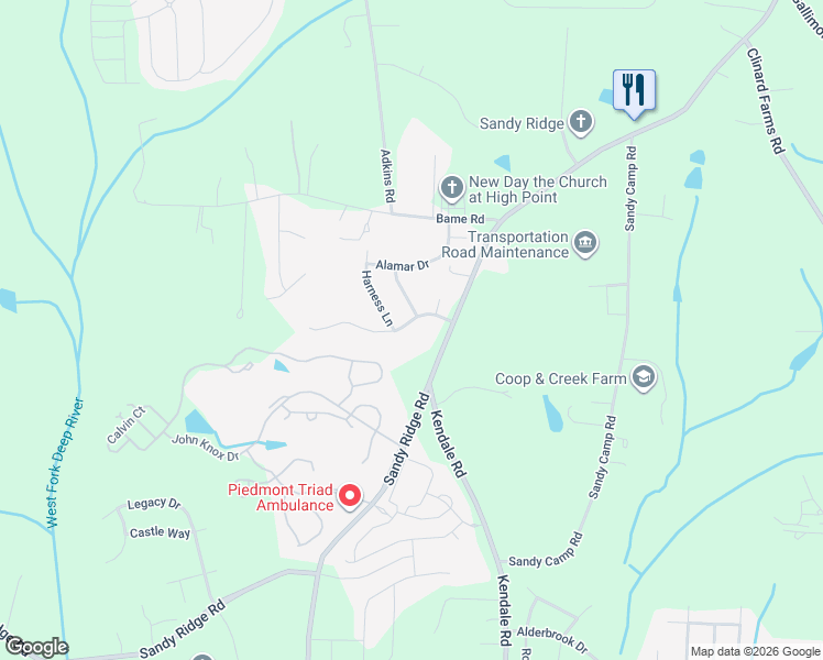 map of restaurants, bars, coffee shops, grocery stores, and more near 5005 Philly Lane in Colfax