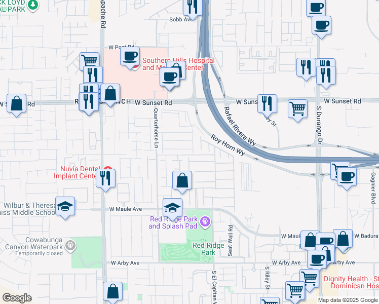 map of restaurants, bars, coffee shops, grocery stores, and more near 9069 Nostrand Avenue in Las Vegas