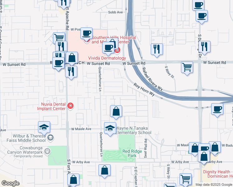 map of restaurants, bars, coffee shops, grocery stores, and more near 9099 Nostrand Avenue in Las Vegas