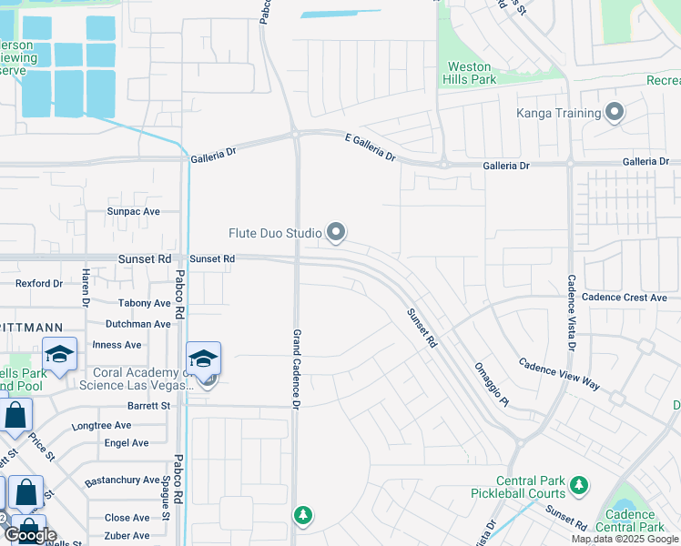 map of restaurants, bars, coffee shops, grocery stores, and more near 542 Celebratory Place in Henderson