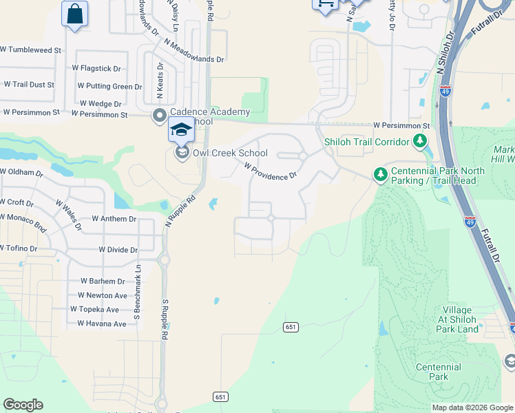 map of restaurants, bars, coffee shops, grocery stores, and more near 262 North Solitude Bend in Fayetteville