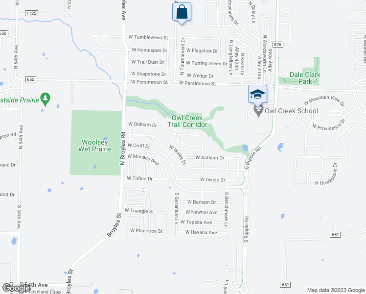 map of restaurants, bars, coffee shops, grocery stores, and more near 4543 W Blissful Drive in Fayetteville