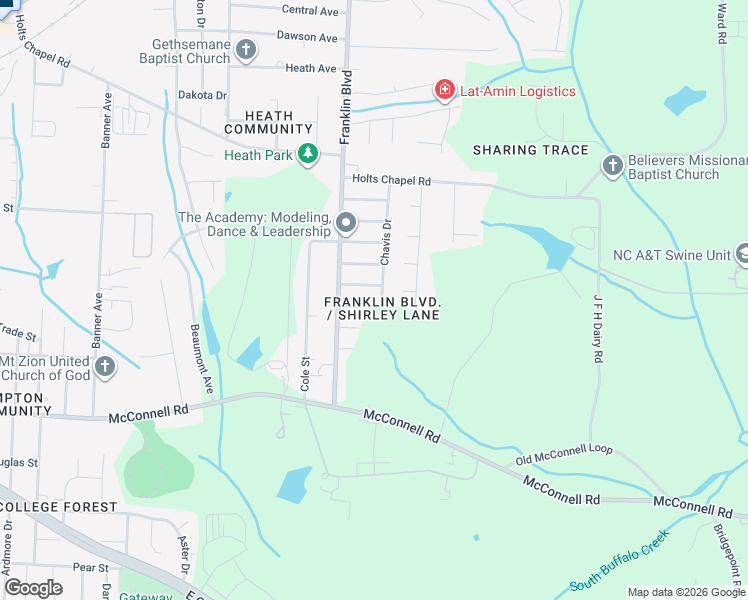 map of restaurants, bars, coffee shops, grocery stores, and more near 3912 Schisler Drive in Greensboro
