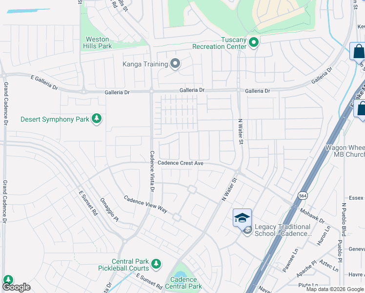 map of restaurants, bars, coffee shops, grocery stores, and more near 262 Tallis Hills Avenue in Henderson