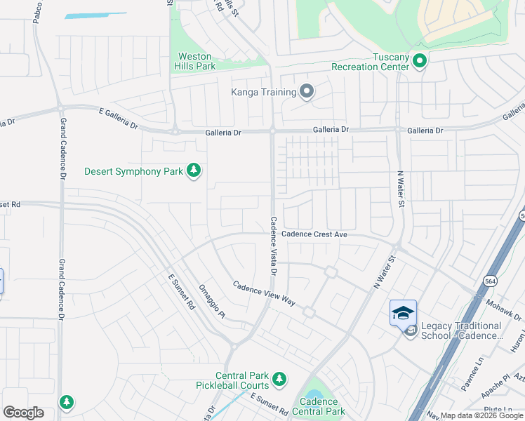 map of restaurants, bars, coffee shops, grocery stores, and more near Galleria Drive in Henderson