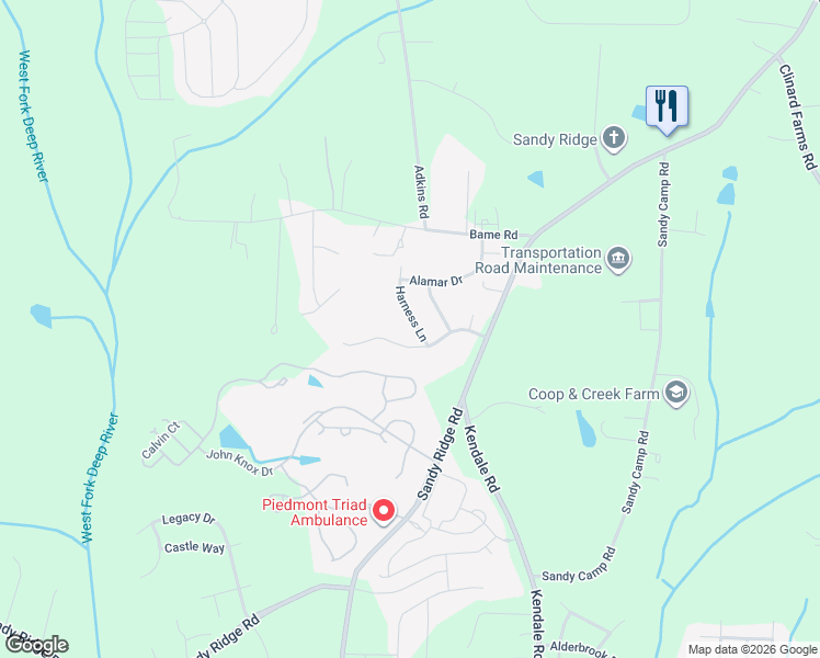 map of restaurants, bars, coffee shops, grocery stores, and more near 2135 Rosemont Drive in Colfax