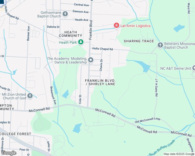 map of restaurants, bars, coffee shops, grocery stores, and more near 3912 Schisler Drive in Greensboro