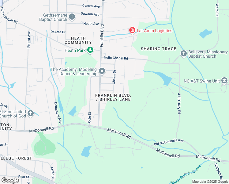 map of restaurants, bars, coffee shops, grocery stores, and more near 6 Saint James Court in Greensboro