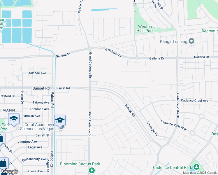 map of restaurants, bars, coffee shops, grocery stores, and more near 915 Jigglypuff Place in Henderson