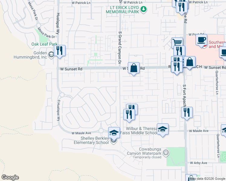map of restaurants, bars, coffee shops, grocery stores, and more near 9838 Iron Sky Court in Las Vegas