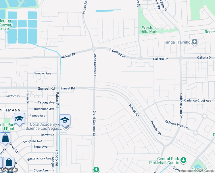 map of restaurants, bars, coffee shops, grocery stores, and more near 937 Jigglypuff Place in Henderson