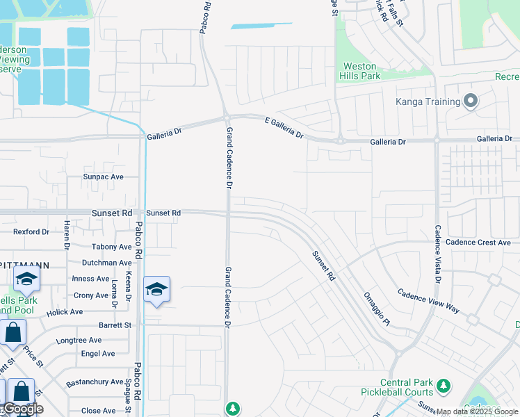 map of restaurants, bars, coffee shops, grocery stores, and more near 937 Jigglypuff Place in Henderson