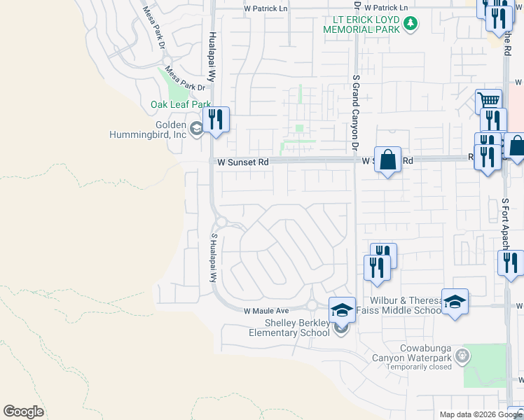 map of restaurants, bars, coffee shops, grocery stores, and more near 10108 Regency Square Avenue in Las Vegas