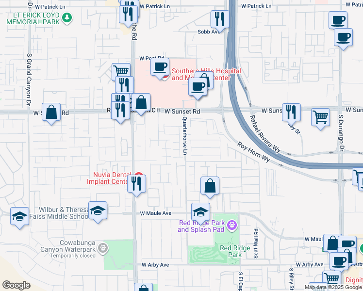 map of restaurants, bars, coffee shops, grocery stores, and more near 6646 Tumoulin Street in Las Vegas