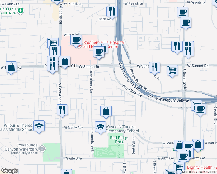 map of restaurants, bars, coffee shops, grocery stores, and more near 9078 Vesey Avenue in Las Vegas
