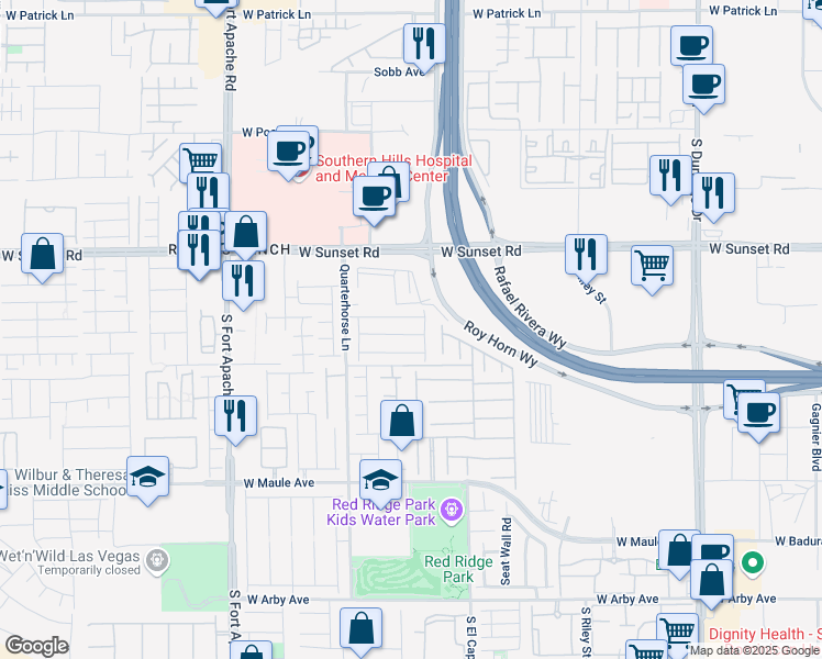 map of restaurants, bars, coffee shops, grocery stores, and more near 9078 Vesey Avenue in Las Vegas