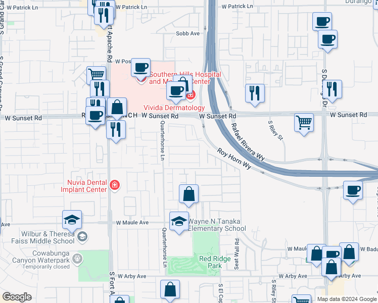 map of restaurants, bars, coffee shops, grocery stores, and more near 9096 Vesey Avenue in Las Vegas