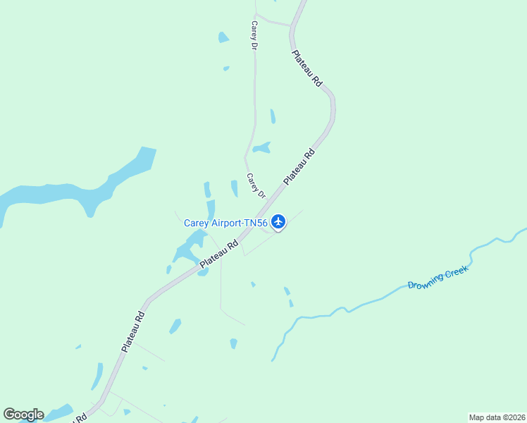 map of restaurants, bars, coffee shops, grocery stores, and more near 89 Carey Airport Road in Crossville