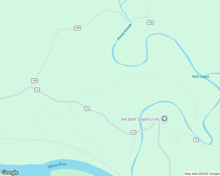 map of restaurants, bars, coffee shops, grocery stores, and more near 6601 Boswell Road in Calico Rock