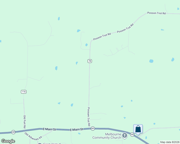 map of restaurants, bars, coffee shops, grocery stores, and more near 642 County Road 78 in Melbourne