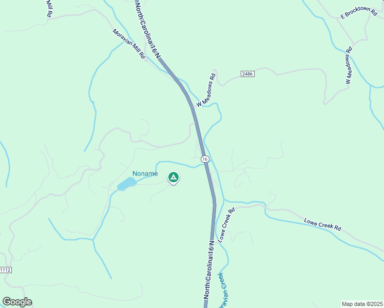 map of restaurants, bars, coffee shops, grocery stores, and more near 5350 North Carolina 16 in Moravian Falls