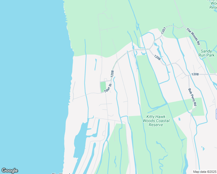 map of restaurants, bars, coffee shops, grocery stores, and more near 1249 West Kitty Hawk Road in Kitty Hawk