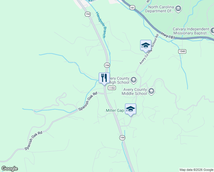 map of restaurants, bars, coffee shops, grocery stores, and more near 46-40 Becka Ln in Newland