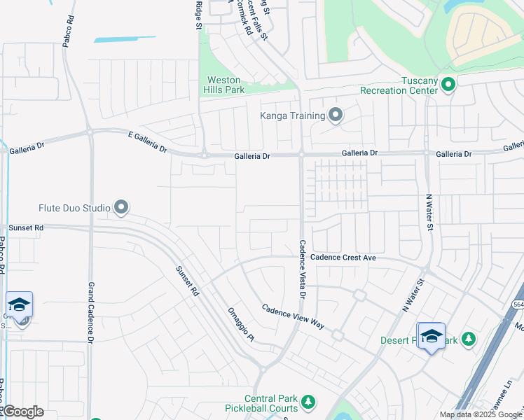 map of restaurants, bars, coffee shops, grocery stores, and more near 165 Sul Ponticello Avenue in Henderson