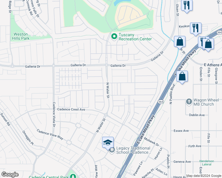 map of restaurants, bars, coffee shops, grocery stores, and more near in Henderson
