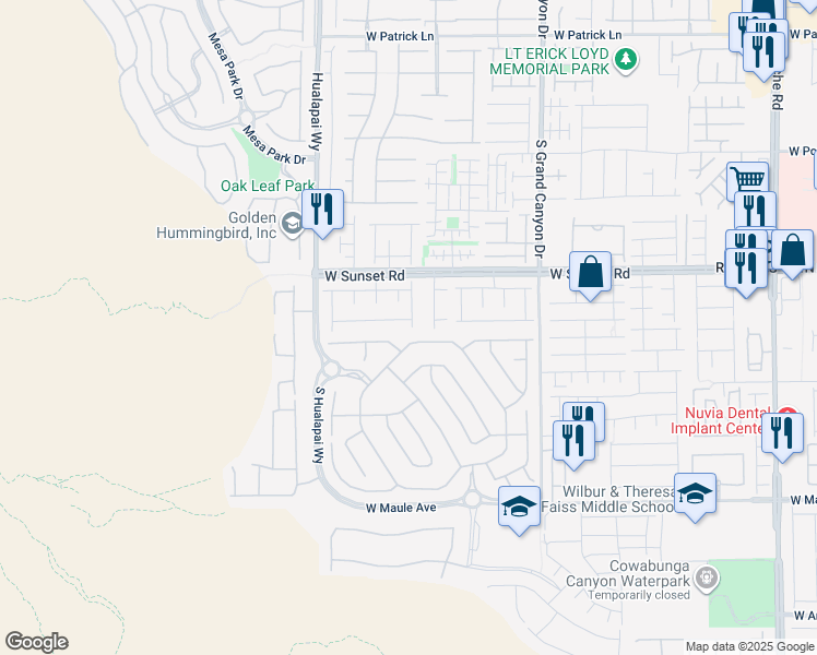 map of restaurants, bars, coffee shops, grocery stores, and more near 10019 Hollis Mountain Avenue in Las Vegas