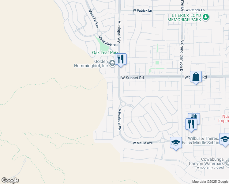 map of restaurants, bars, coffee shops, grocery stores, and more near 6570 Aurora View St in Las Vegas