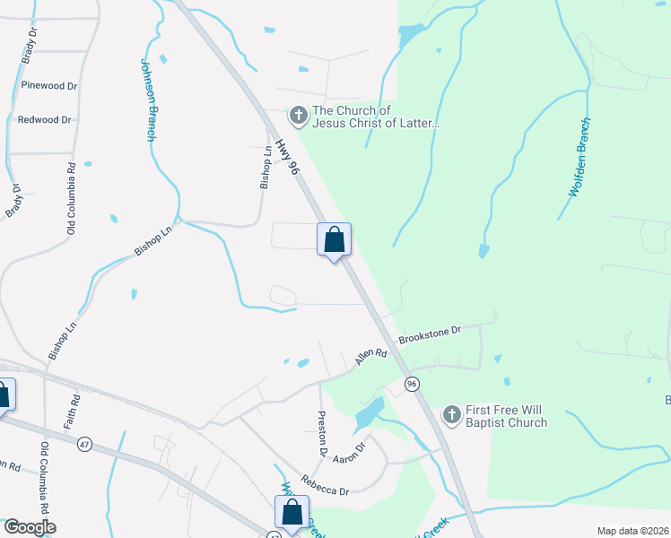map of restaurants, bars, coffee shops, grocery stores, and more near 1042 Gordon Circle in Burns