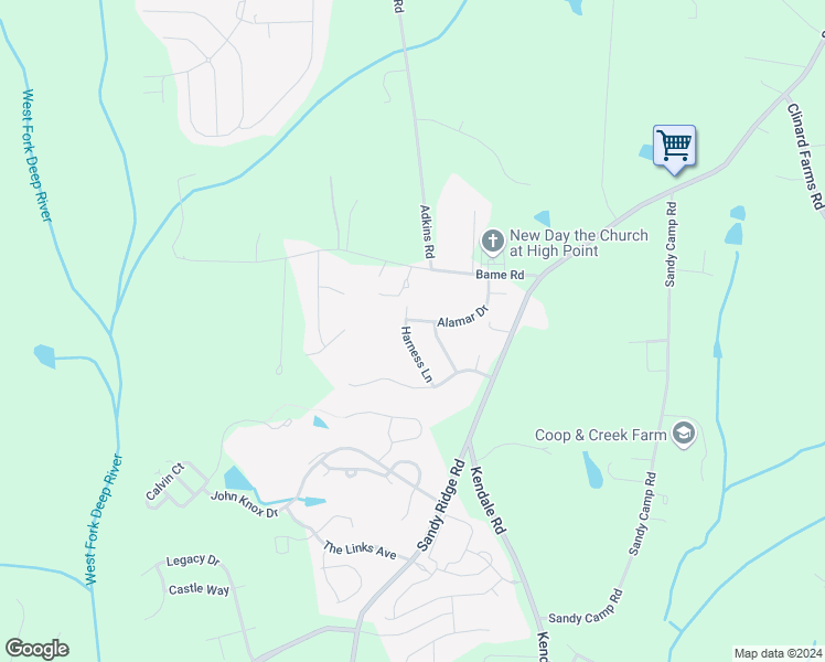 map of restaurants, bars, coffee shops, grocery stores, and more near 5026 Harness Lane in Colfax