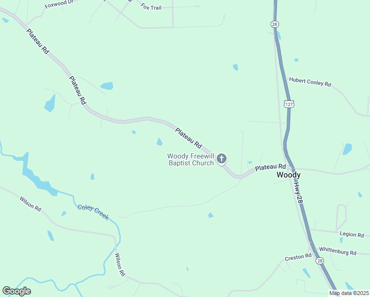 map of restaurants, bars, coffee shops, grocery stores, and more near 537 Plateau Road in Crossville