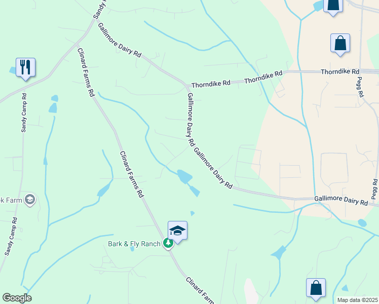 map of restaurants, bars, coffee shops, grocery stores, and more near 801 Cedarbrook Court in High Point