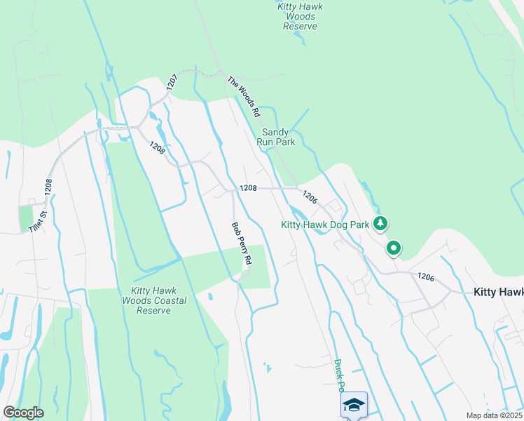 map of restaurants, bars, coffee shops, grocery stores, and more near 4238 Poor Ridge Road in Duck