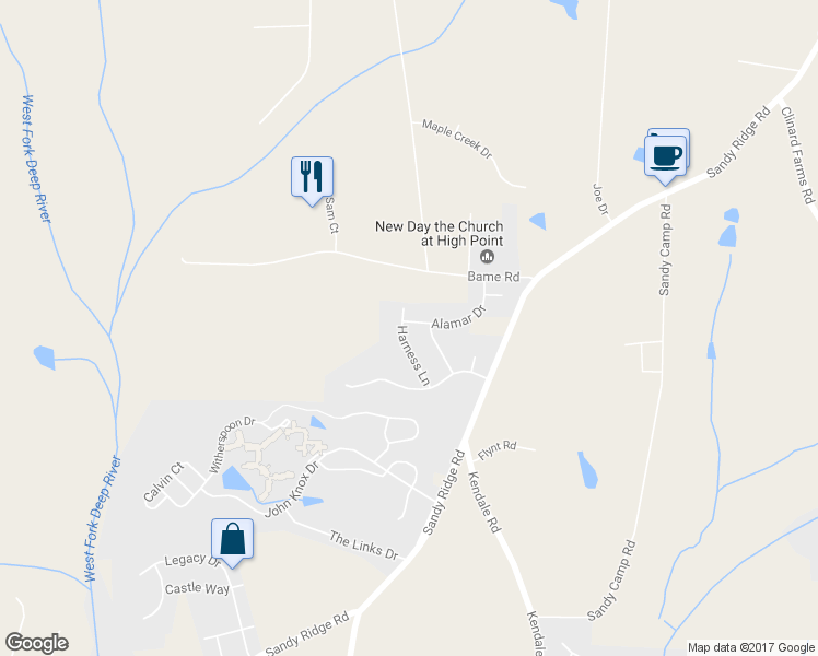 map of restaurants, bars, coffee shops, grocery stores, and more near 5028 Harness Lane in Colfax