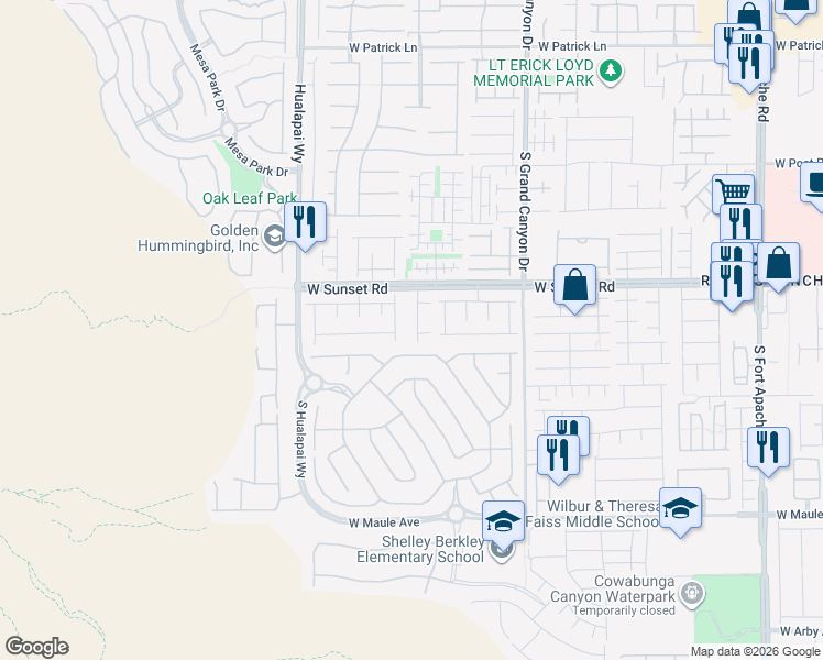 map of restaurants, bars, coffee shops, grocery stores, and more near 6554 Bryce Woodlands Street in Las Vegas
