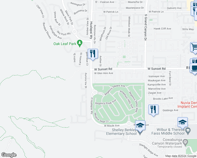 map of restaurants, bars, coffee shops, grocery stores, and more near 10160 Hollis Mountain Avenue in Las Vegas