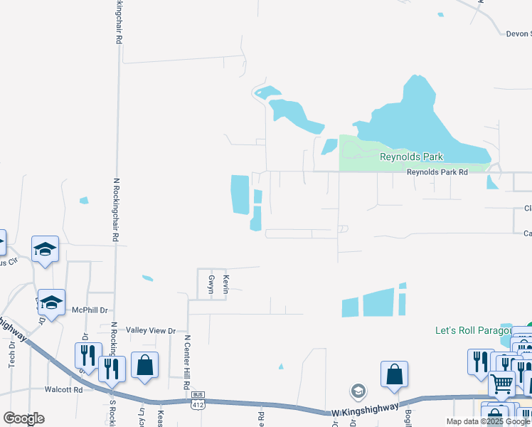 map of restaurants, bars, coffee shops, grocery stores, and more near 1004 North 40th Street in Paragould