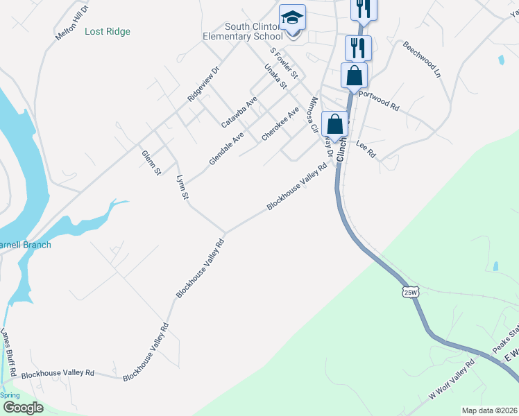 map of restaurants, bars, coffee shops, grocery stores, and more near 50 Blockhouse Valley Road in Clinton
