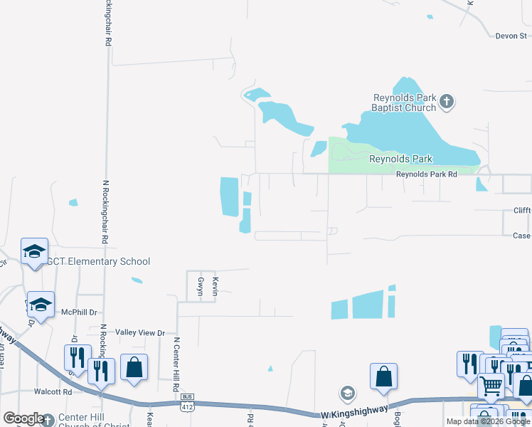 map of restaurants, bars, coffee shops, grocery stores, and more near 1004 North 40th Street in Paragould