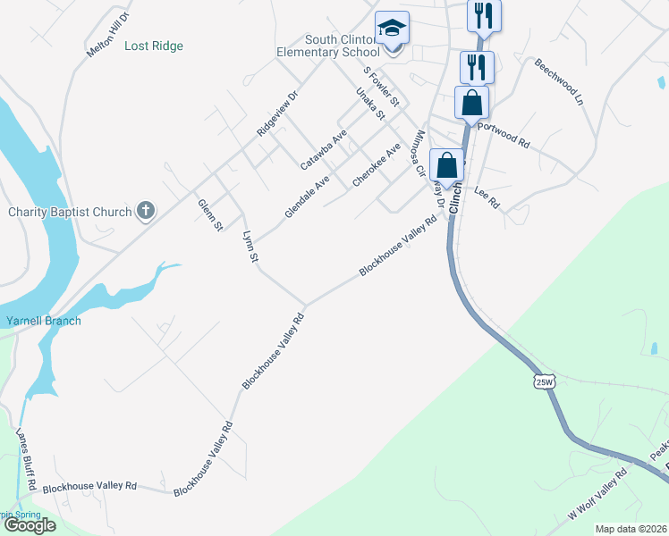 map of restaurants, bars, coffee shops, grocery stores, and more near 524 Blockhouse Valley Road in Clinton